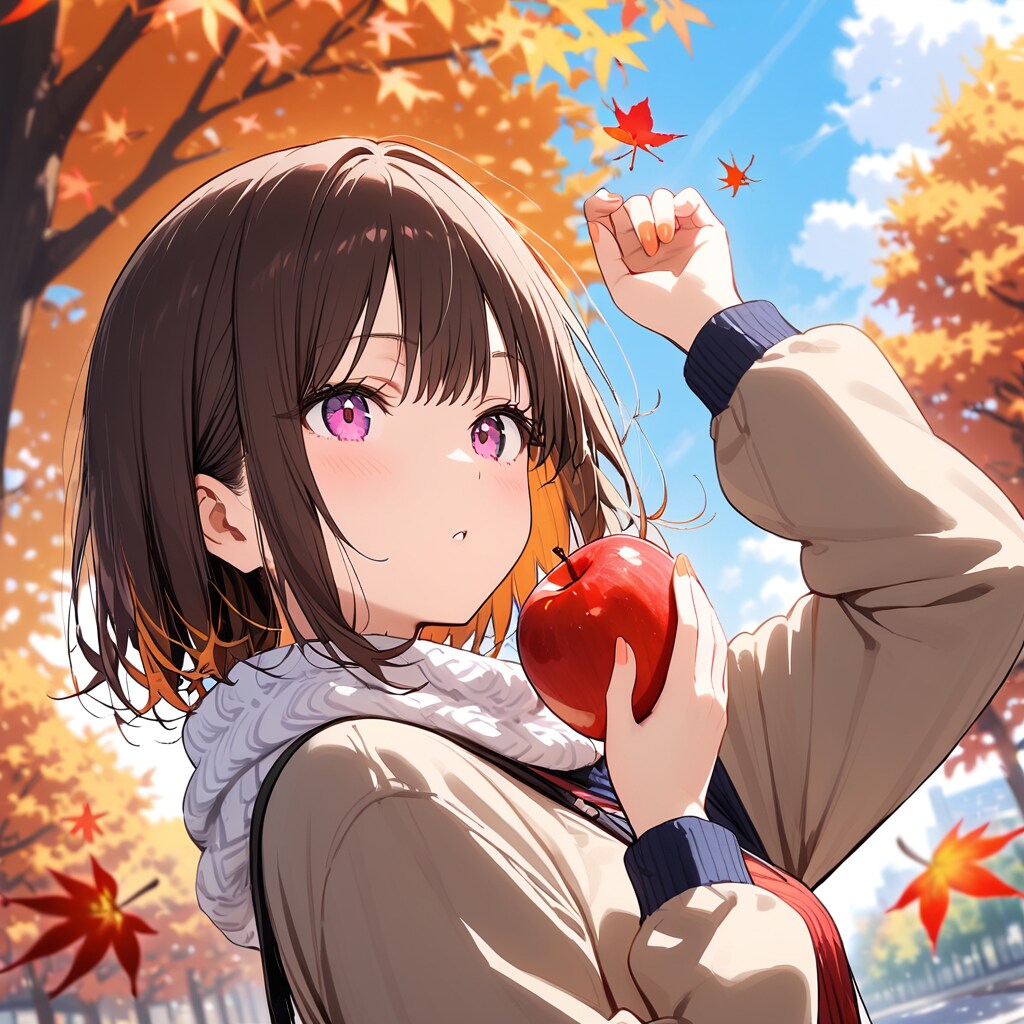 りんご日和 | の人気AIイラスト・グラビア