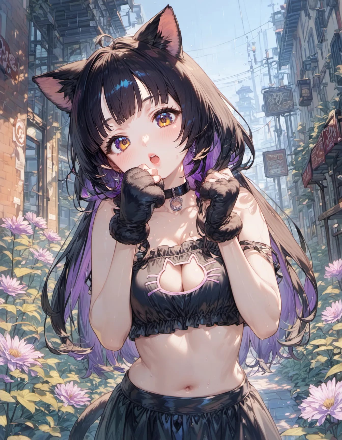Kitten Mischief in Bloom Alley