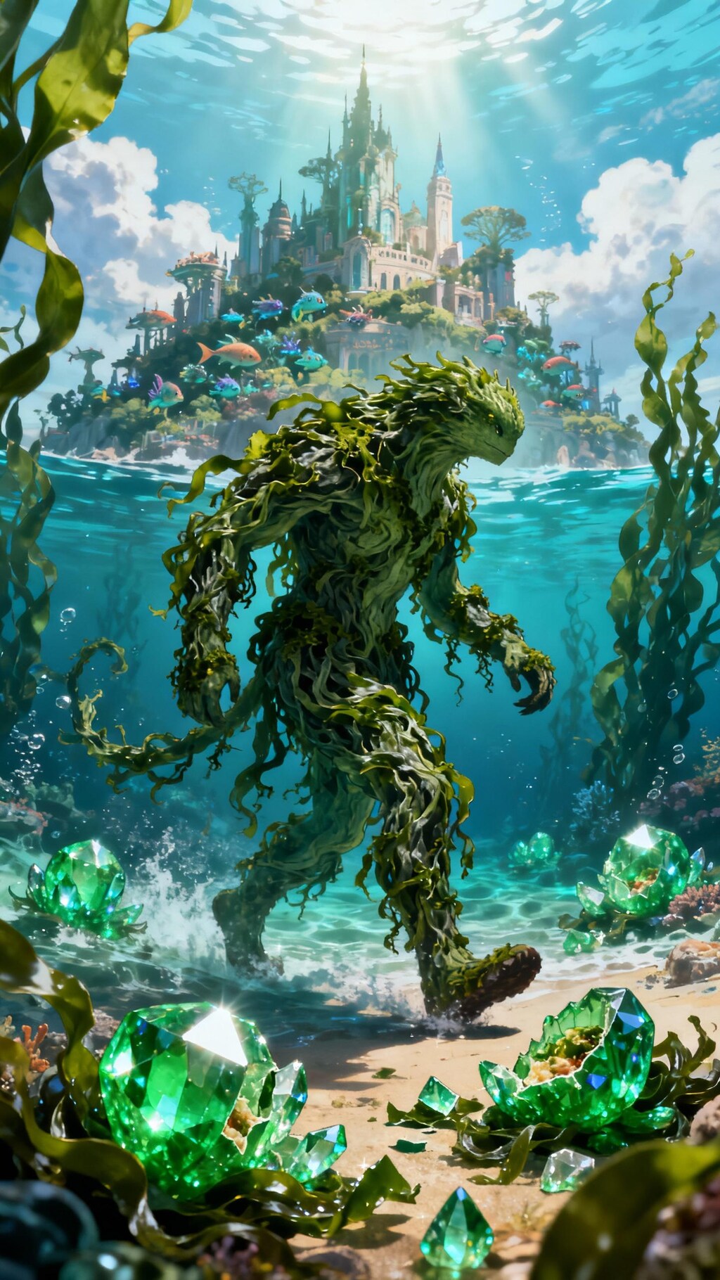 深海巨人の緑藻