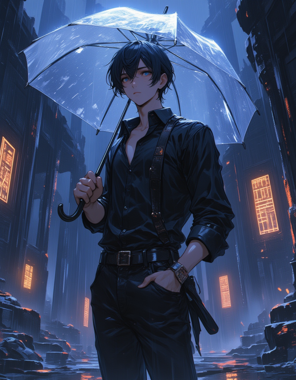 あぁ、これ?これは傘だよ。人間の知恵の結晶ってところか