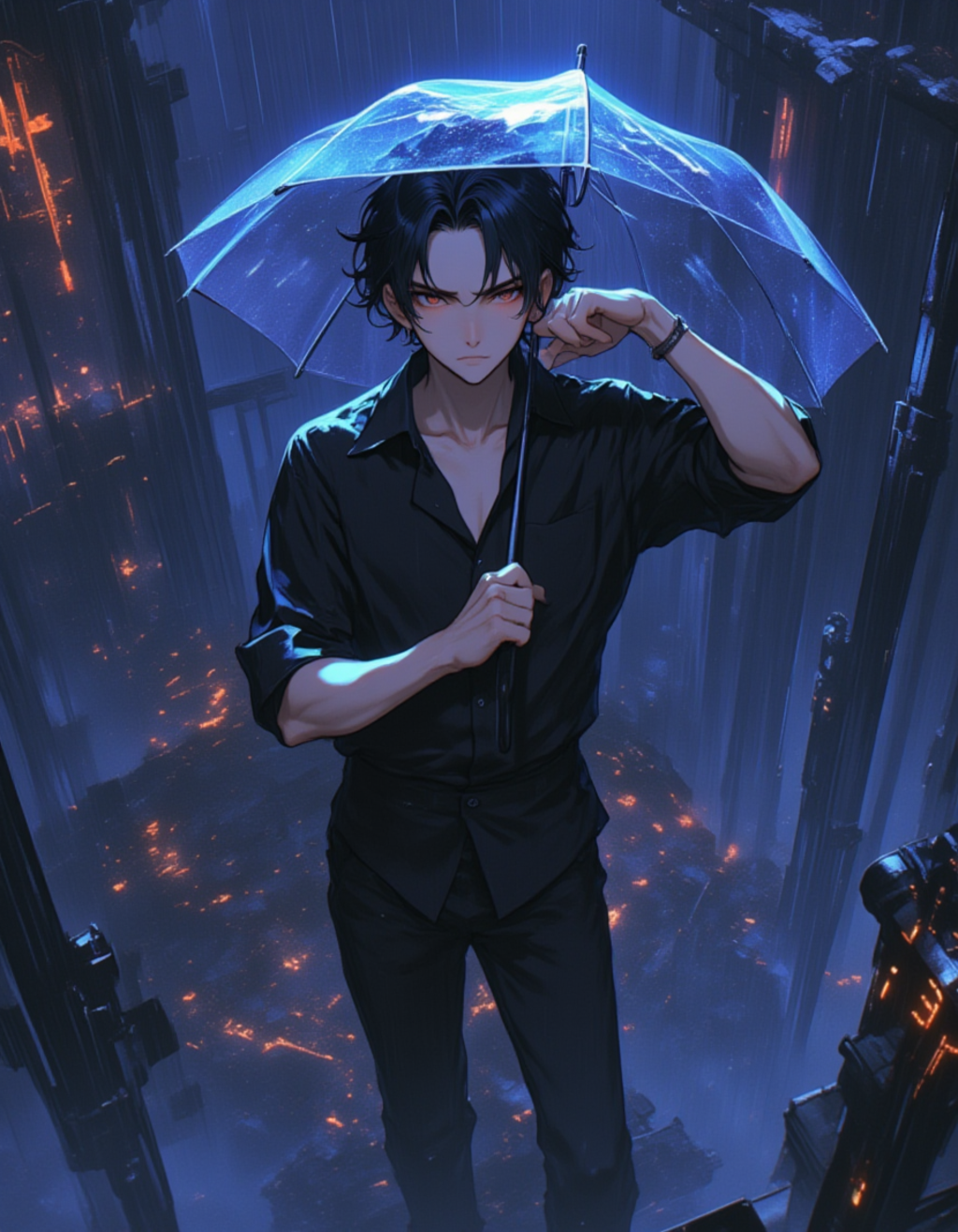 あぁ、これ?これは傘だよ。人間の知恵の結晶ってところか