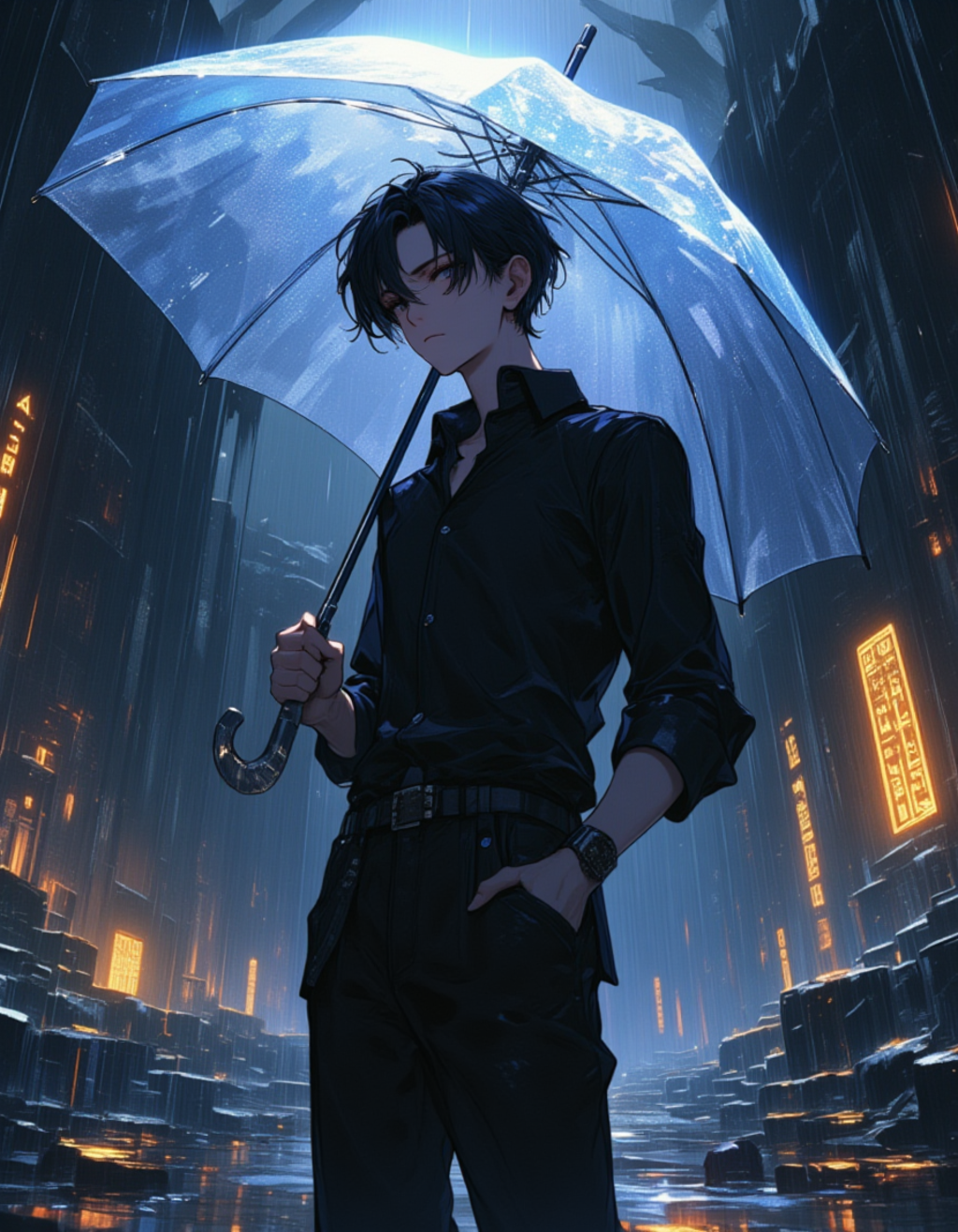 あぁ、これ?これは傘だよ。人間の知恵の結晶ってところか