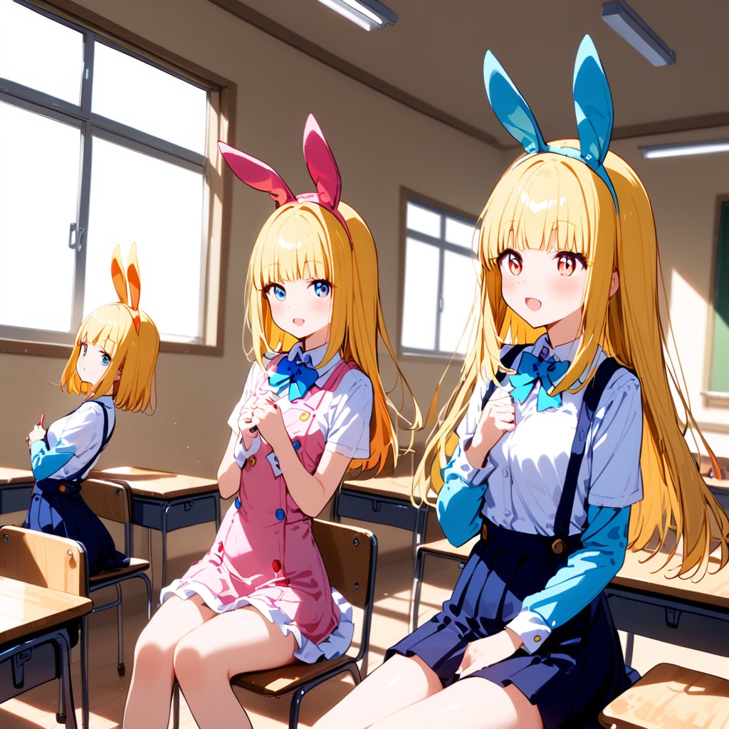 今日はバニー登校の日だよ【全二枚】