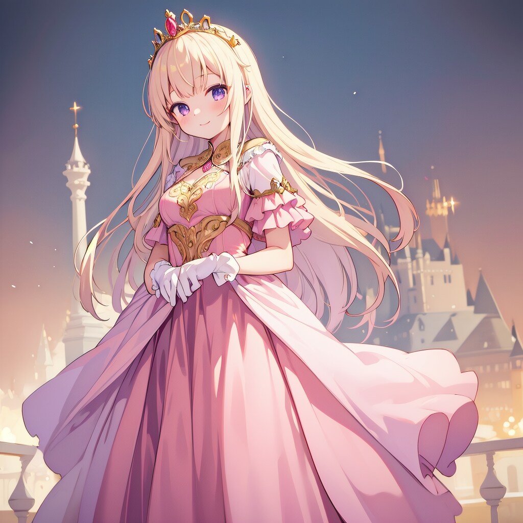 プリンセス様、宮殿を歩く