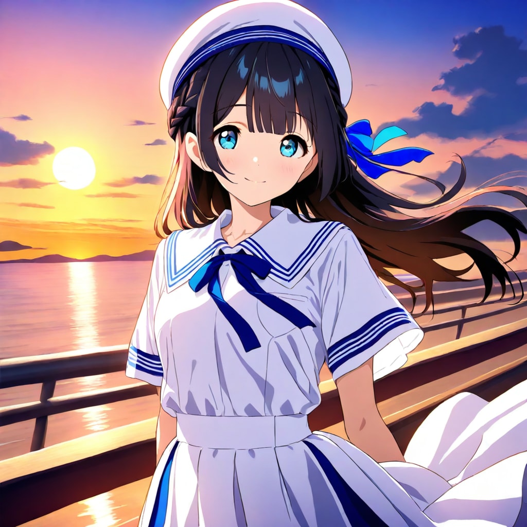 夕陽に照らされて | の人気AIイラスト・グラビア