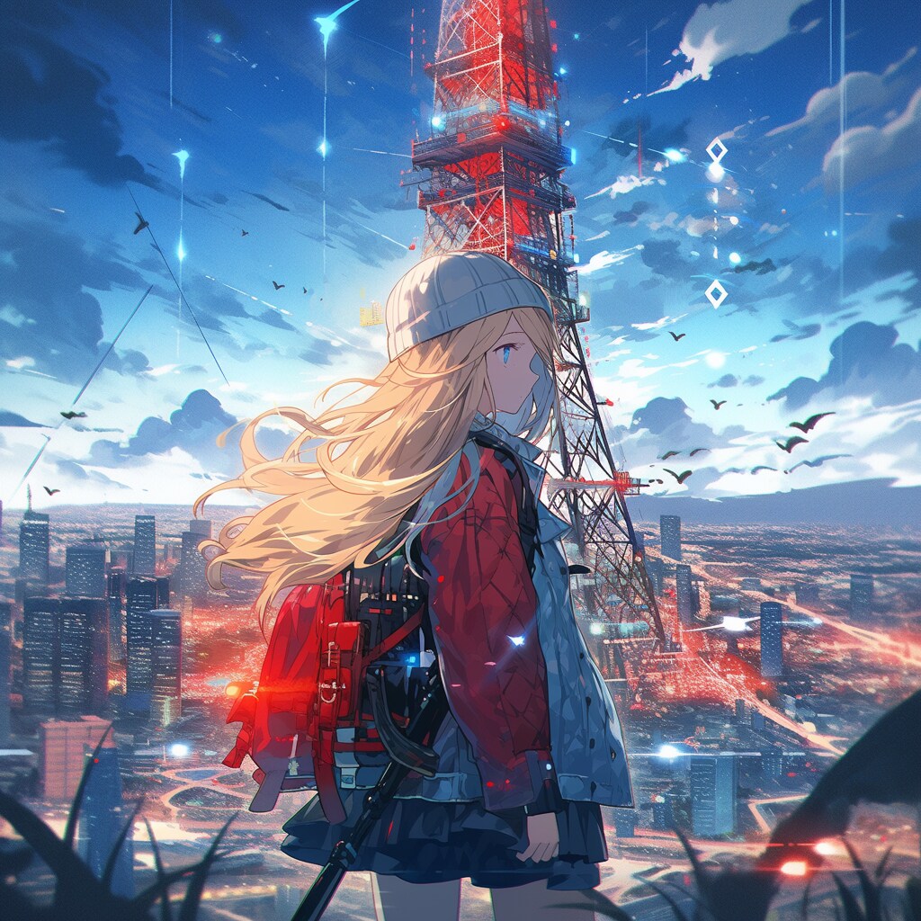 東京タワーと女の子 Tokyo Tower and a girl