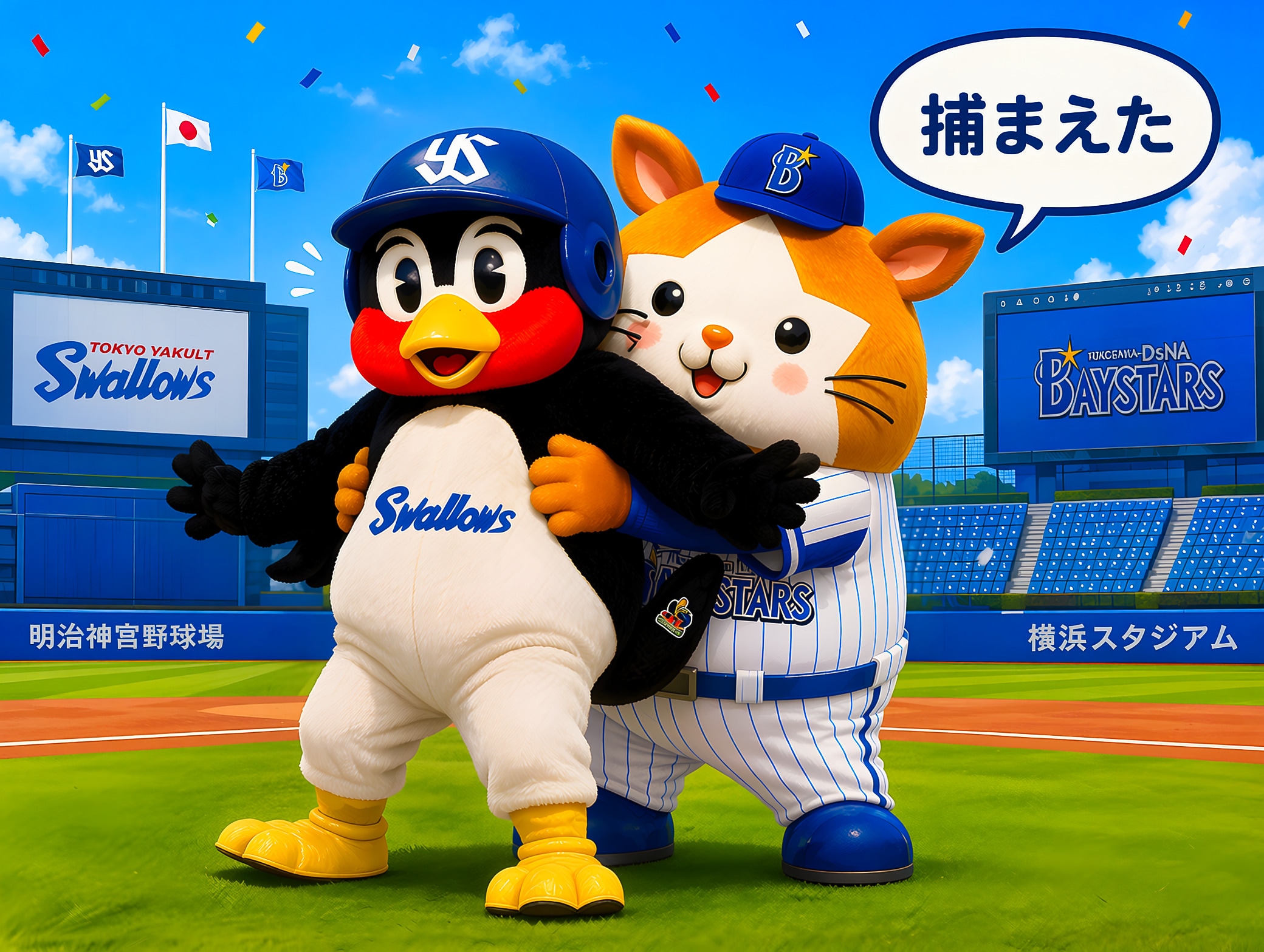 捕まえた！