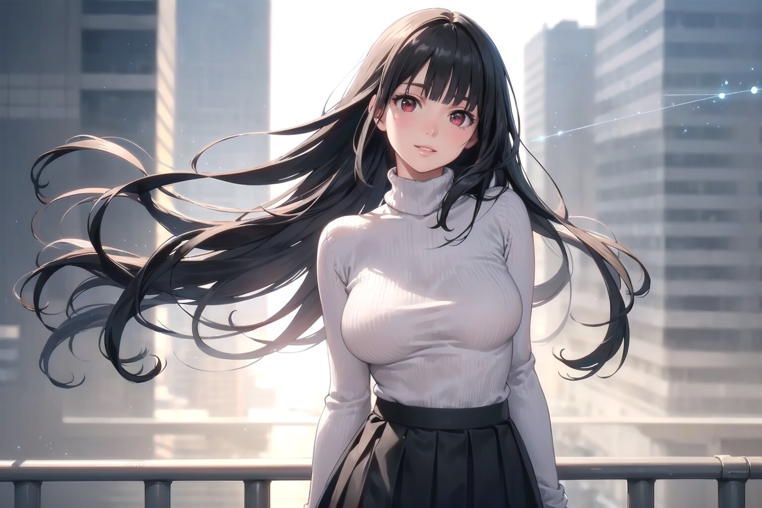 明日のお天気は南西の風、晴れ時々曇り☀️ | の人気AIイラスト・グラビア