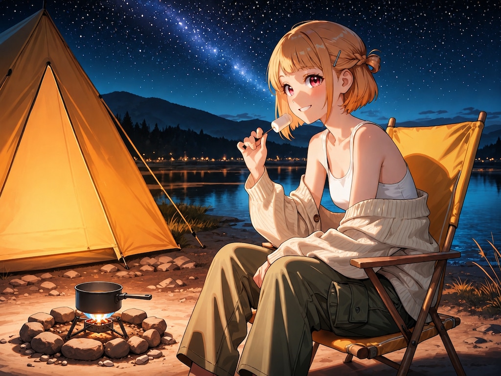 やっぱり焼きマシュマロでしょ(≧▽≦)
