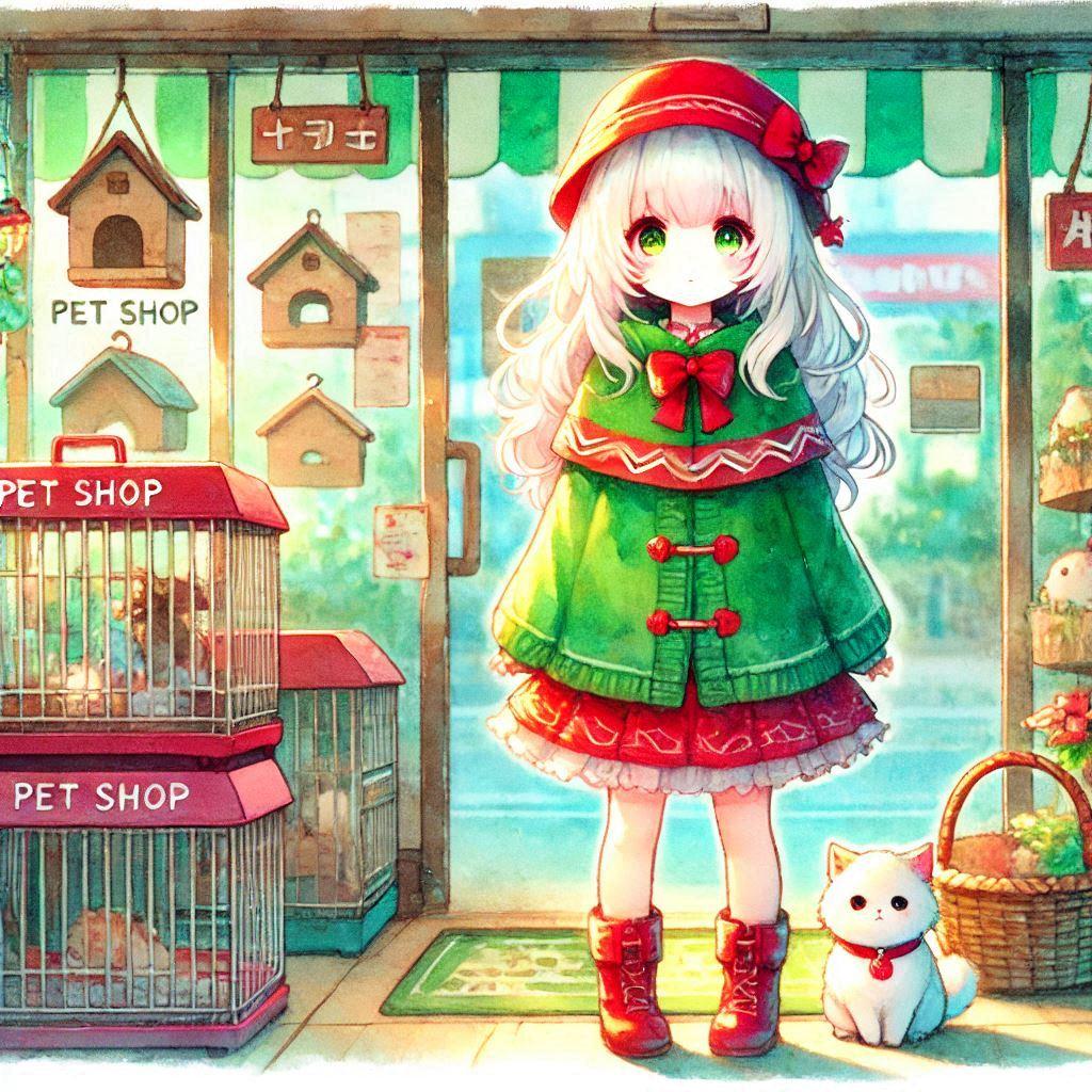 白髪の可愛い女の子【112】