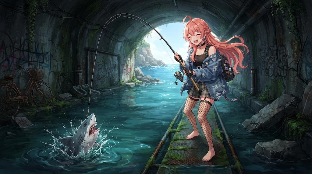 夏の終わりに🦈🎣