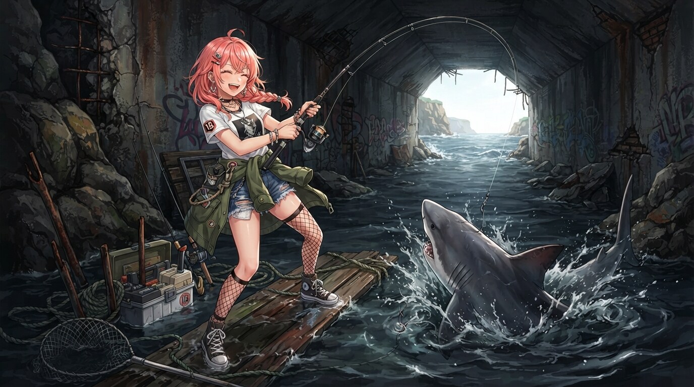 夏の終わりに🦈🎣 | の人気AIイラスト・グラビア
