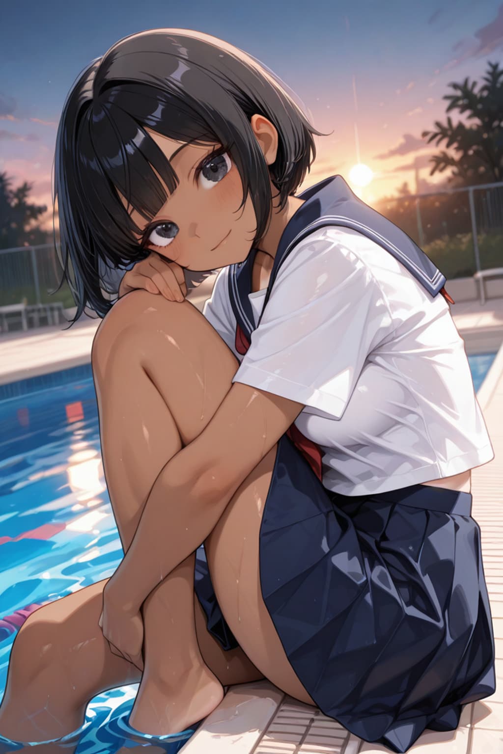 プールサイド鈴ちゃん