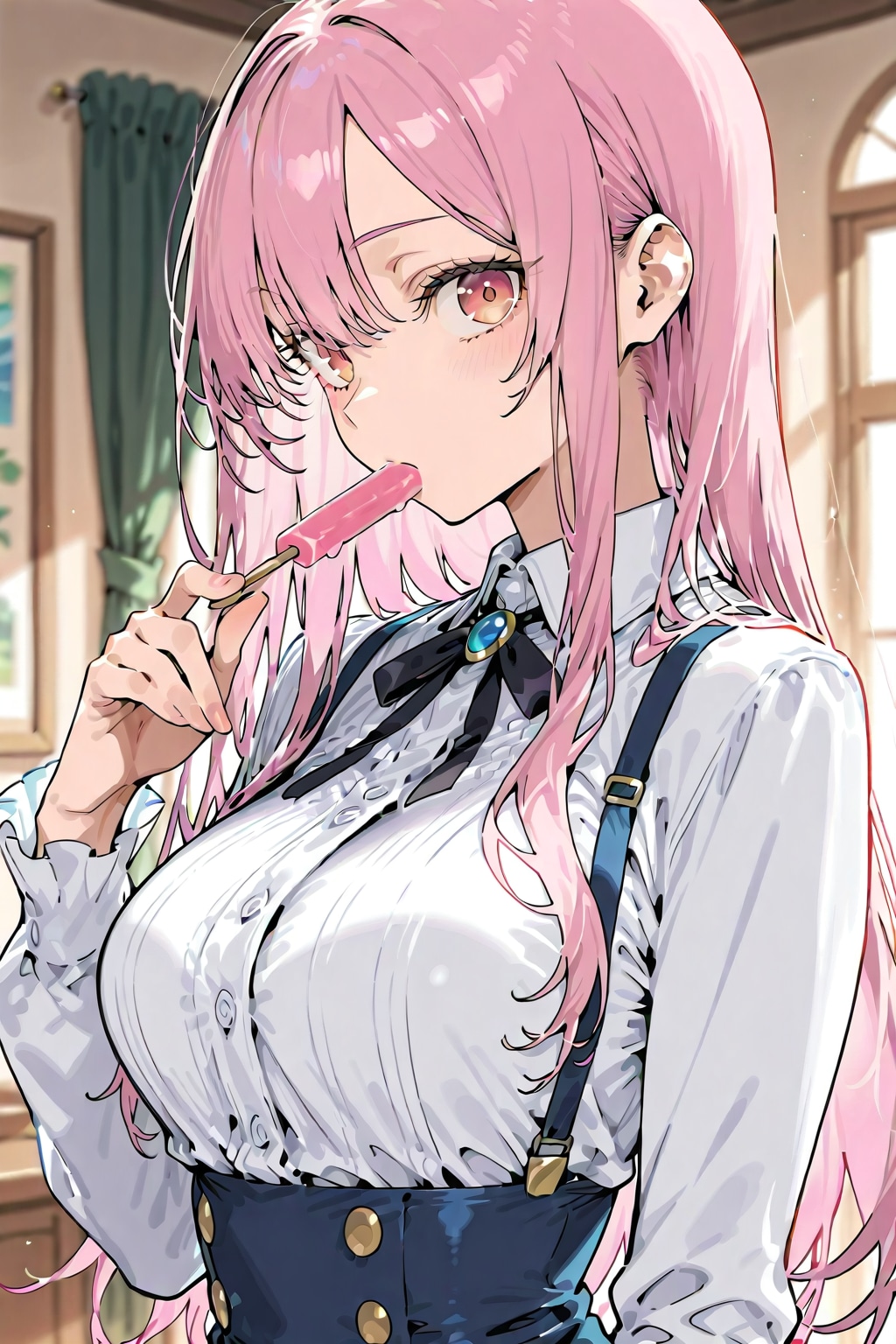 じっと見られると食べづらい | の人気AIイラスト・グラビア