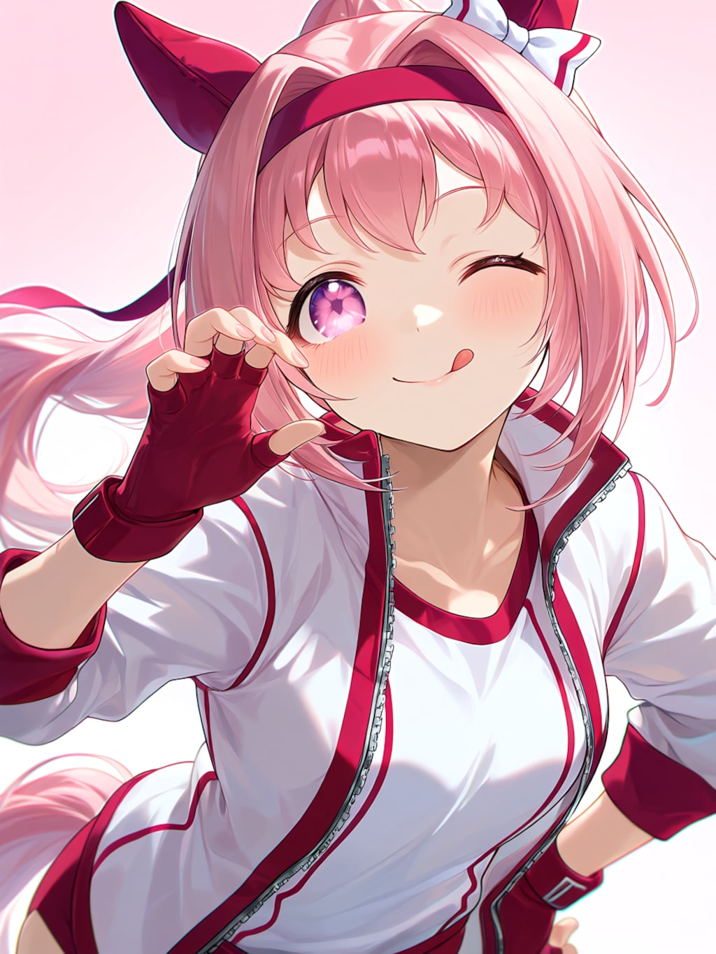 ハルウララのてへぺろ
