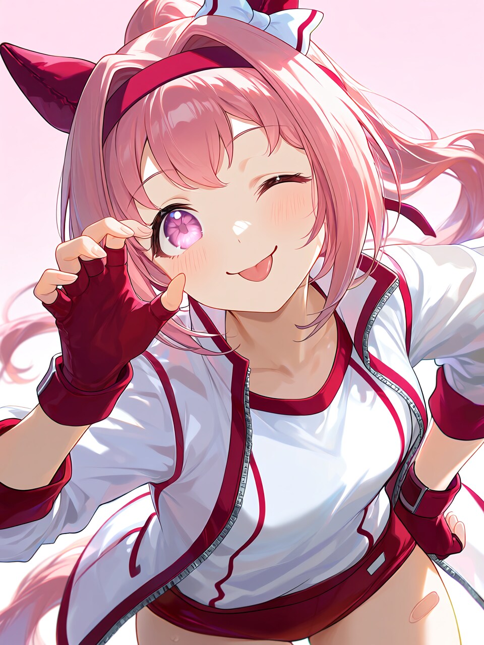 ハルウララのてへぺろ