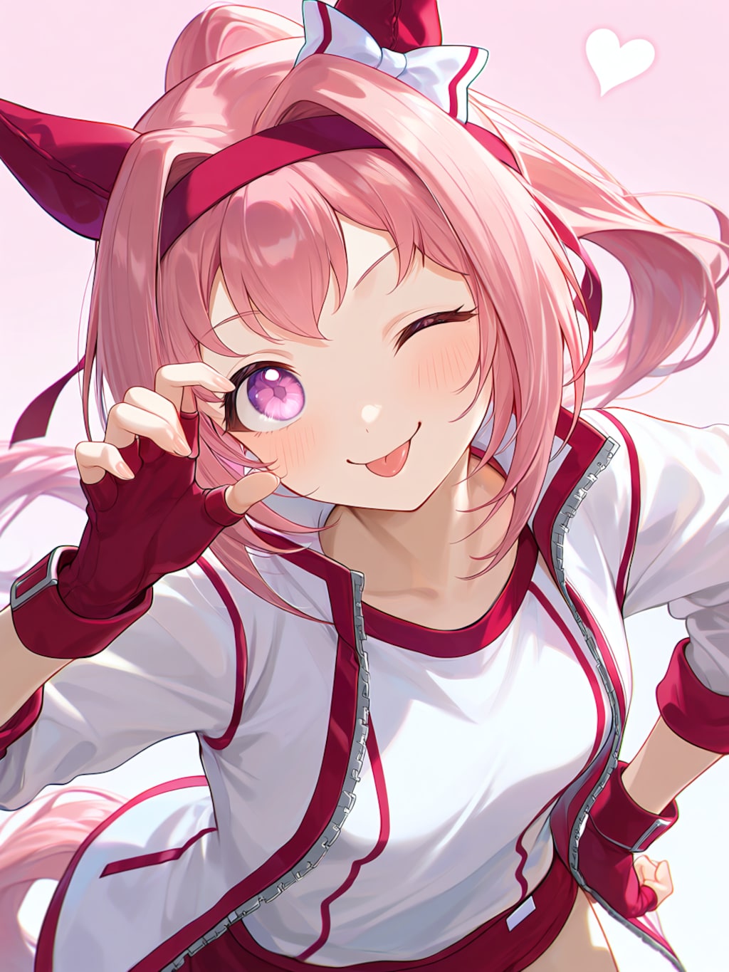 ハルウララのてへぺろ