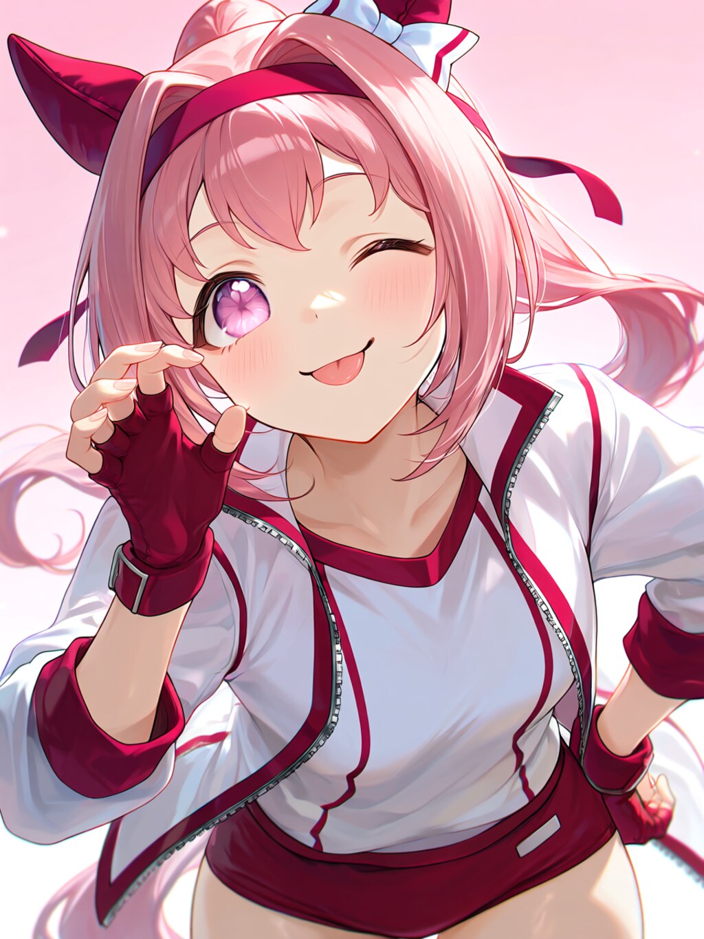 ハルウララのてへぺろ
