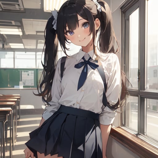 ツインテ生徒２ | の人気AIイラスト・グラビア