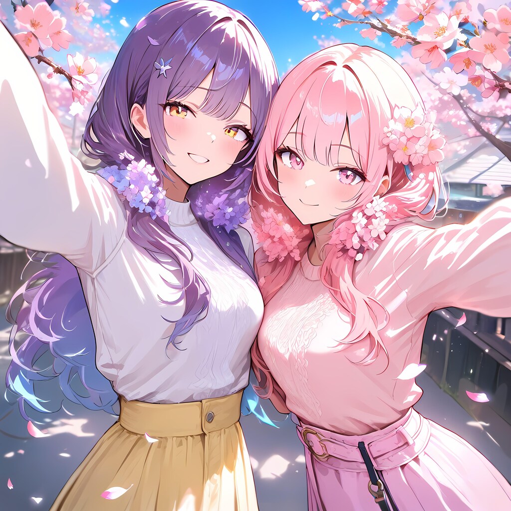 お花見にきてまーす🩷