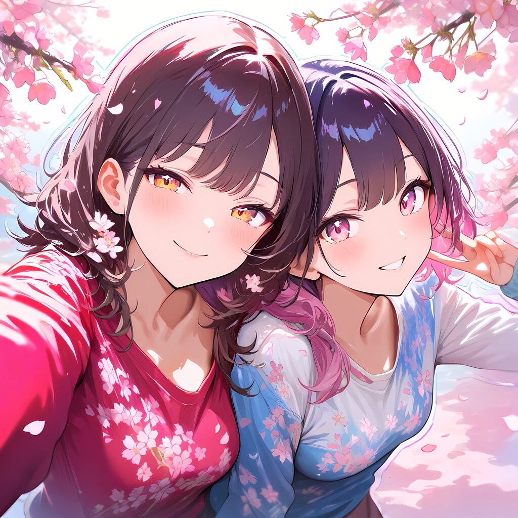 お花見にきてまーす🩷