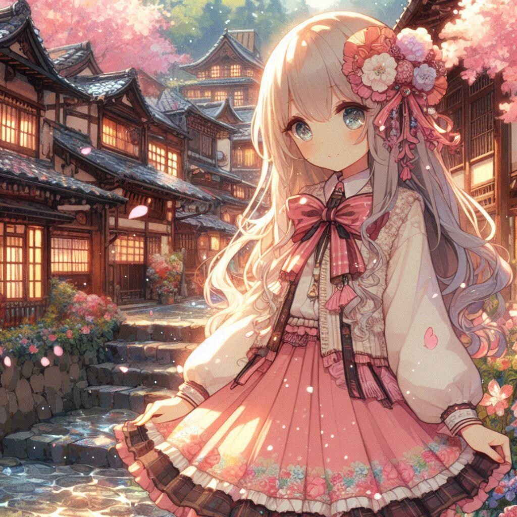 白髪の可愛い女の子【262】