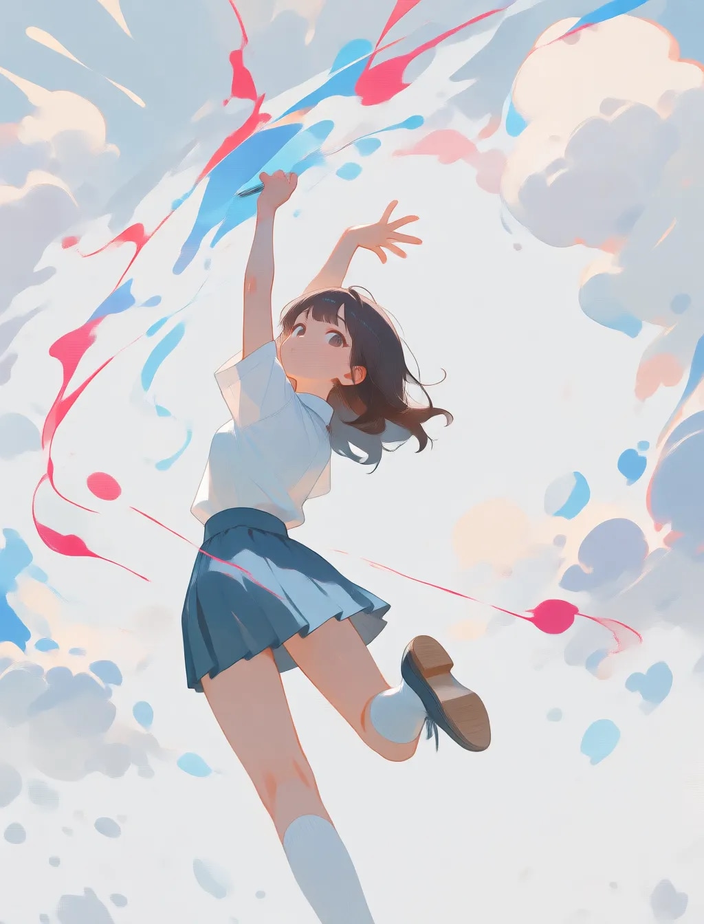 薄目のイラスト