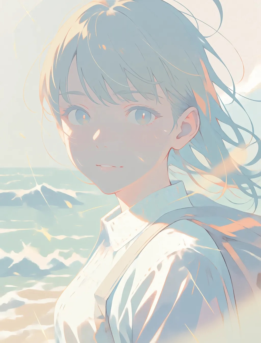 薄目のイラスト