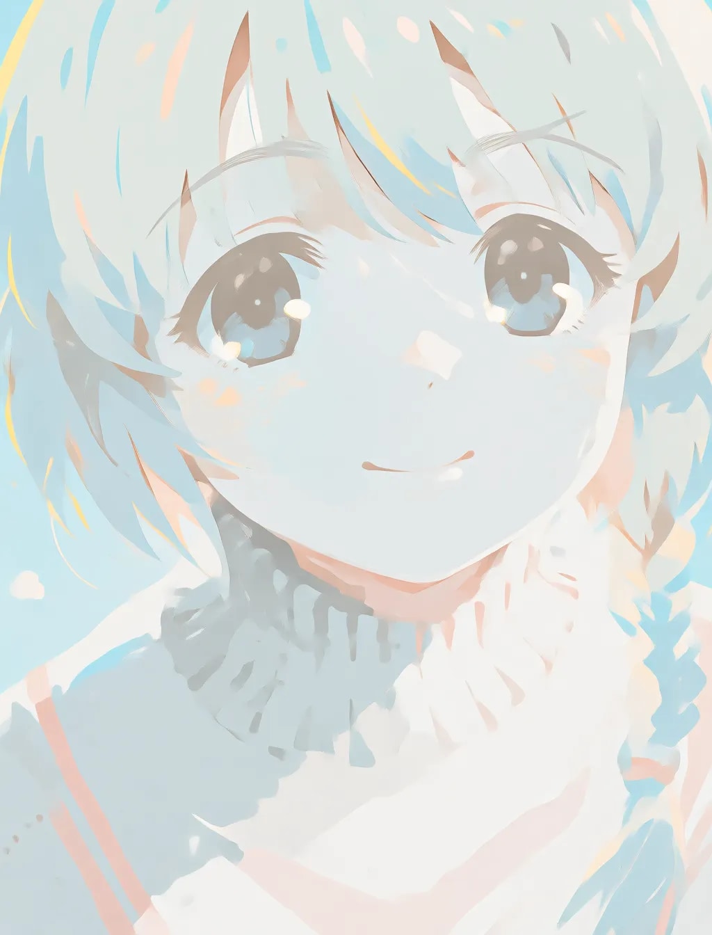 薄目のイラスト