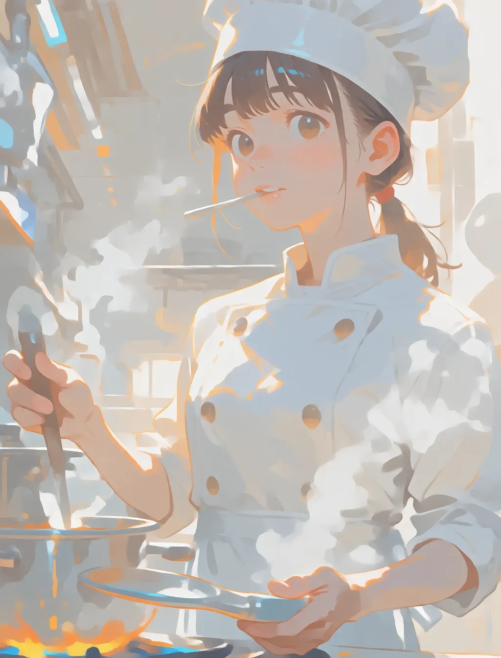 薄目のイラスト