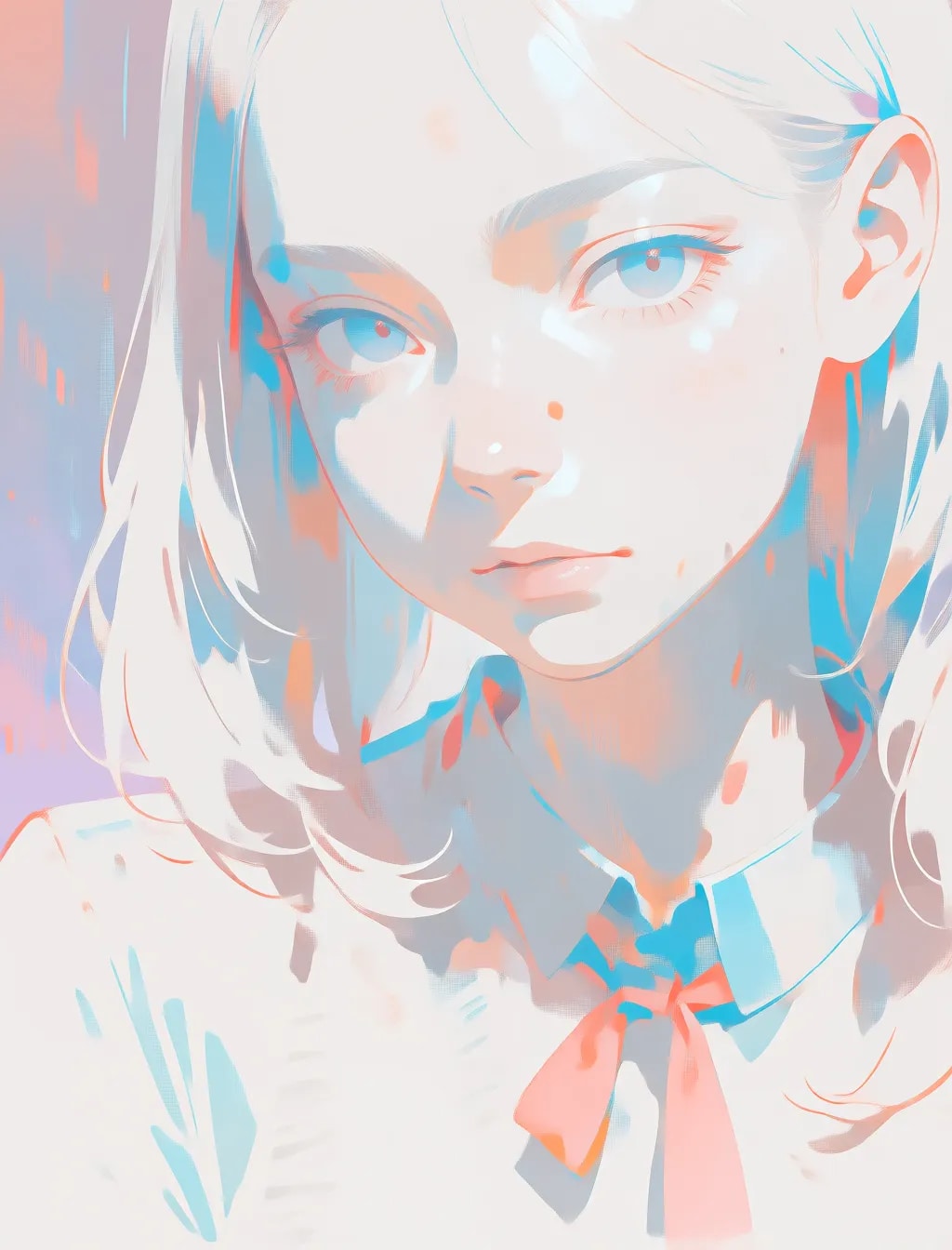 薄目のイラスト