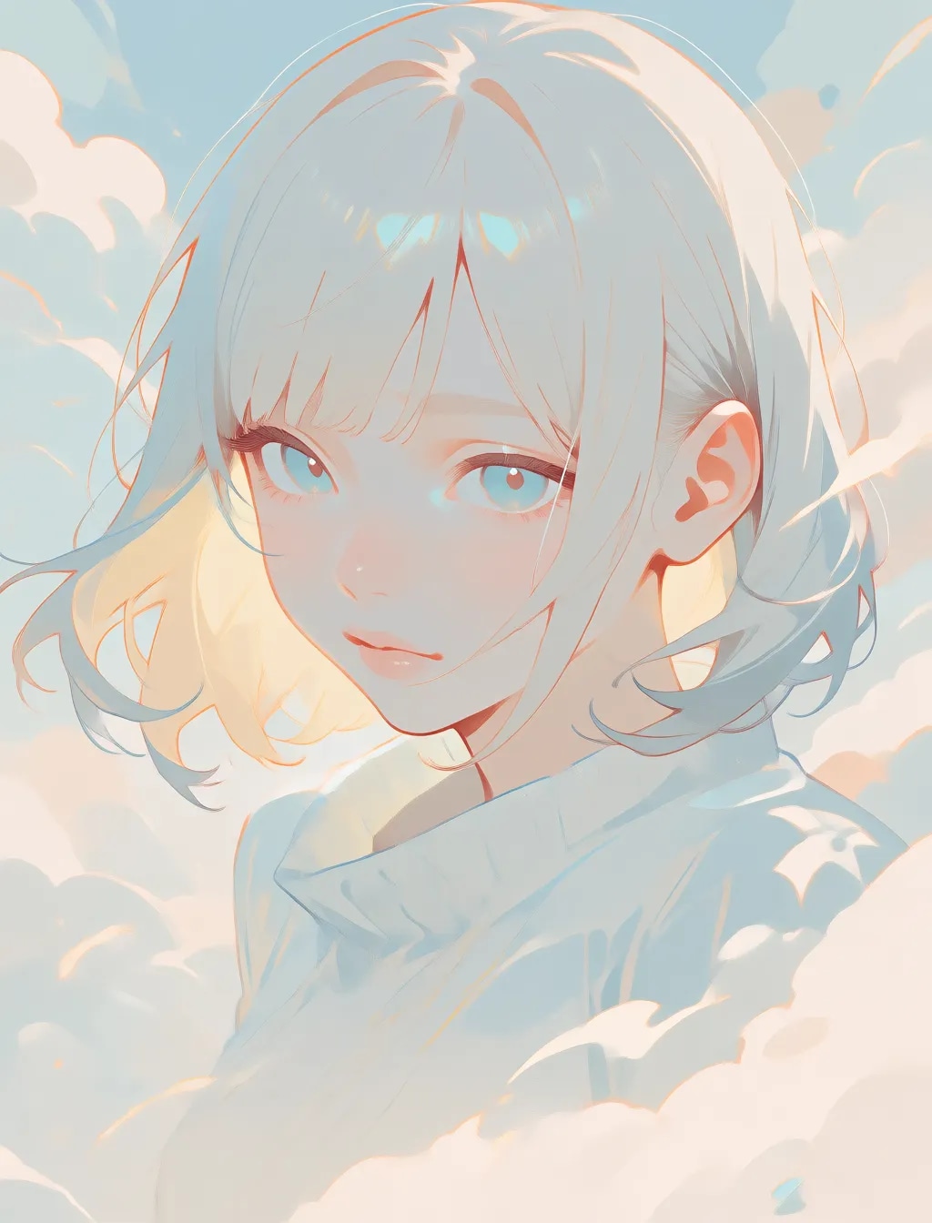 薄目のイラスト
