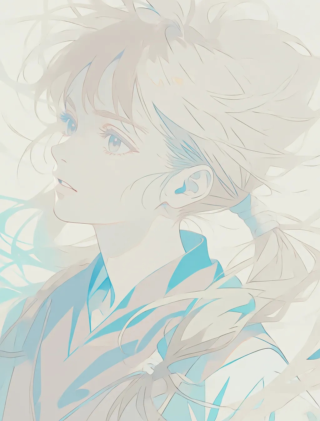 薄目のイラスト