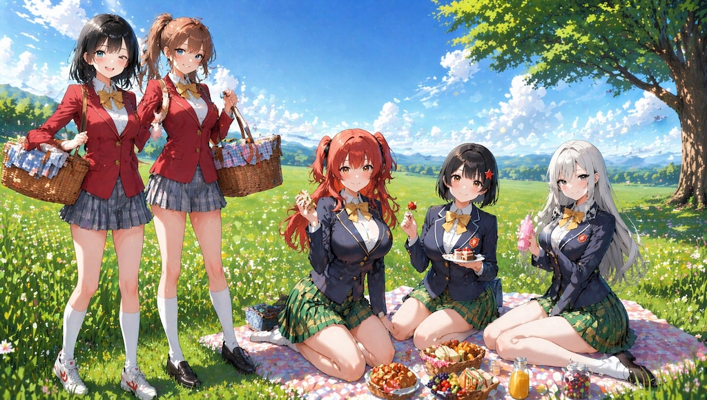 レミンシーさんのキャラの皆様とピクニックコラボ