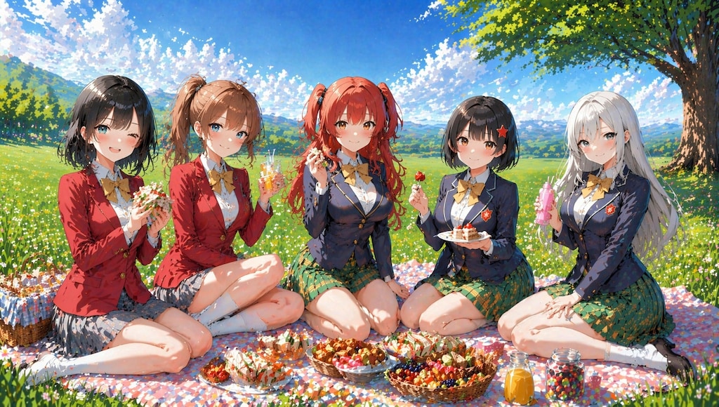 レミンシーさんのキャラの皆様とピクニックコラボ