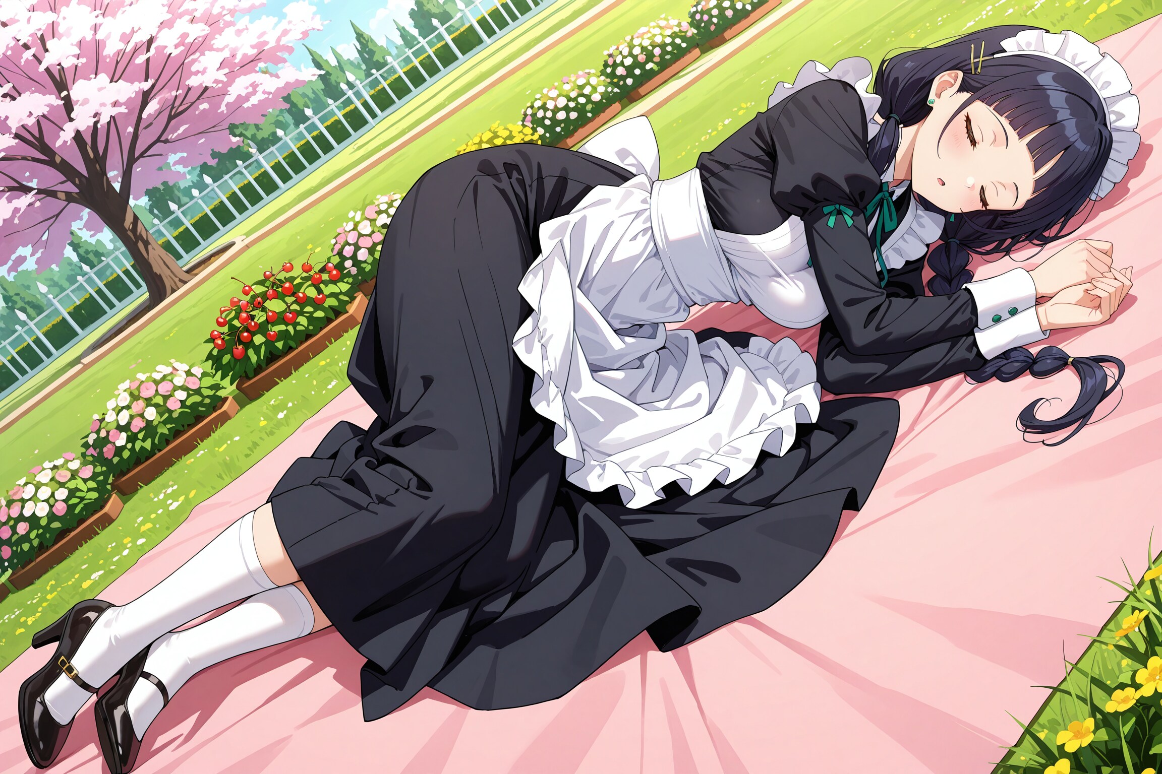 庭ですやすやzzz | の人気AIイラスト・グラビア