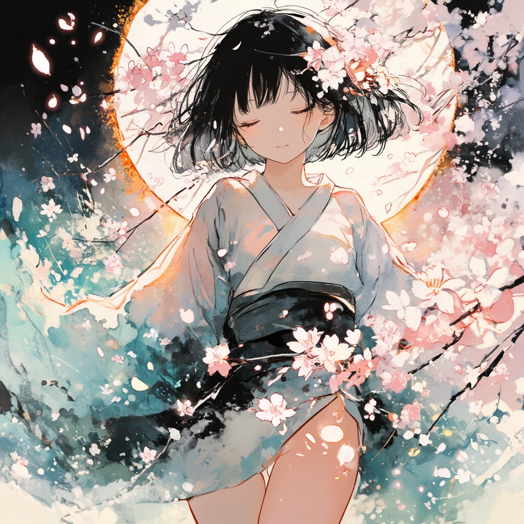 月夜桜