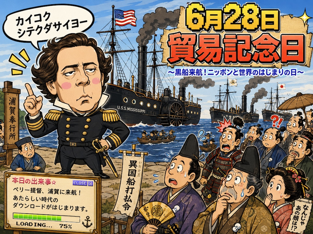 [今日は何の日 6/28] 貿易記念日