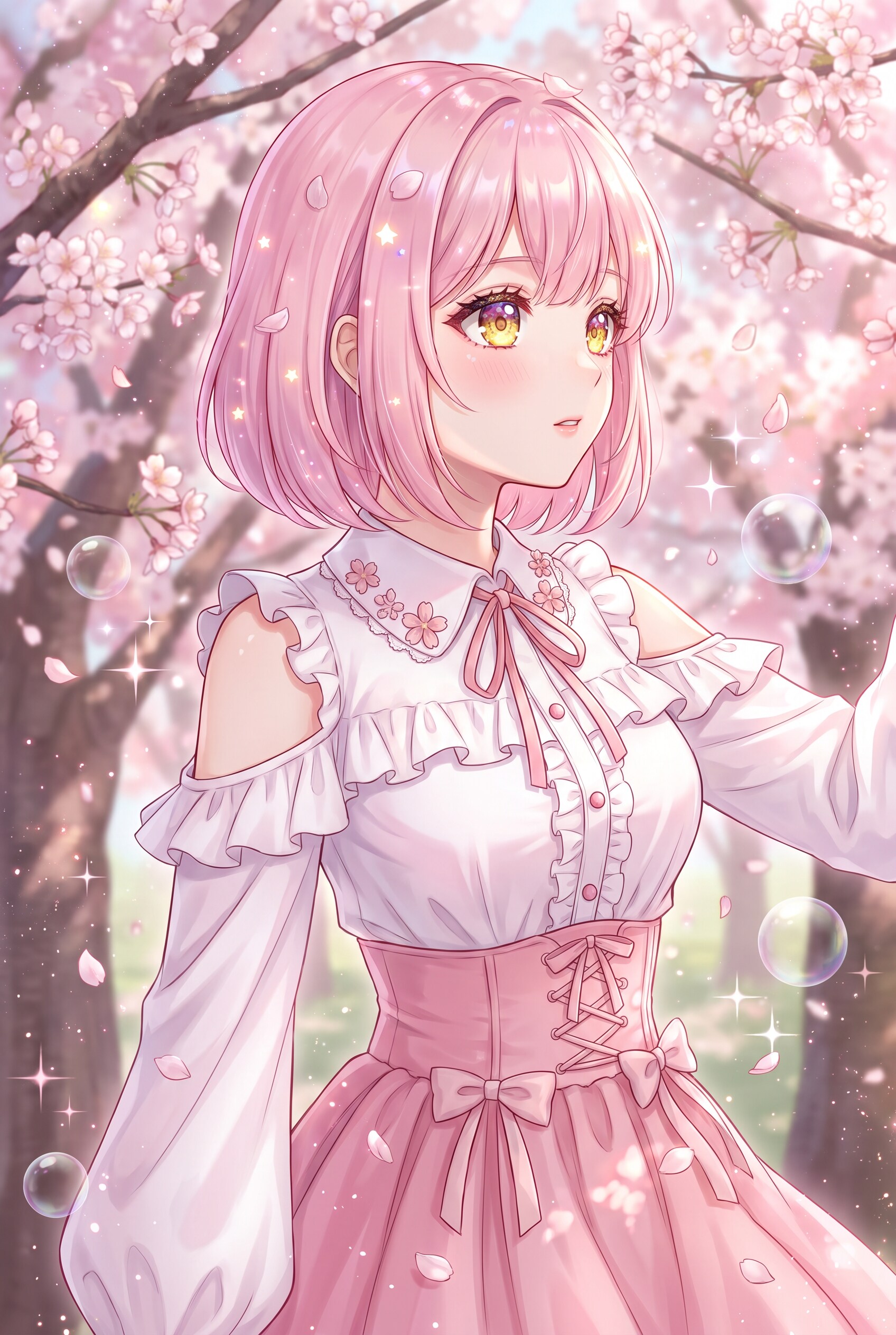 桜風の微憂 | の人気AIイラスト・グラビア