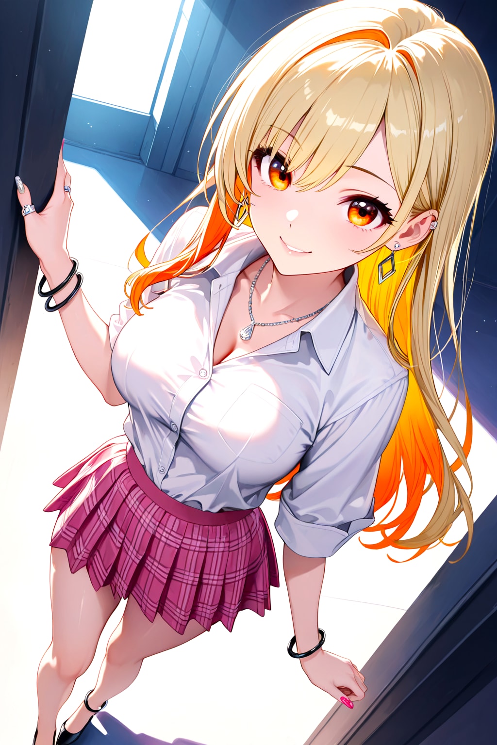 【白ギャル】仕事サボってる後輩、みーつけた！