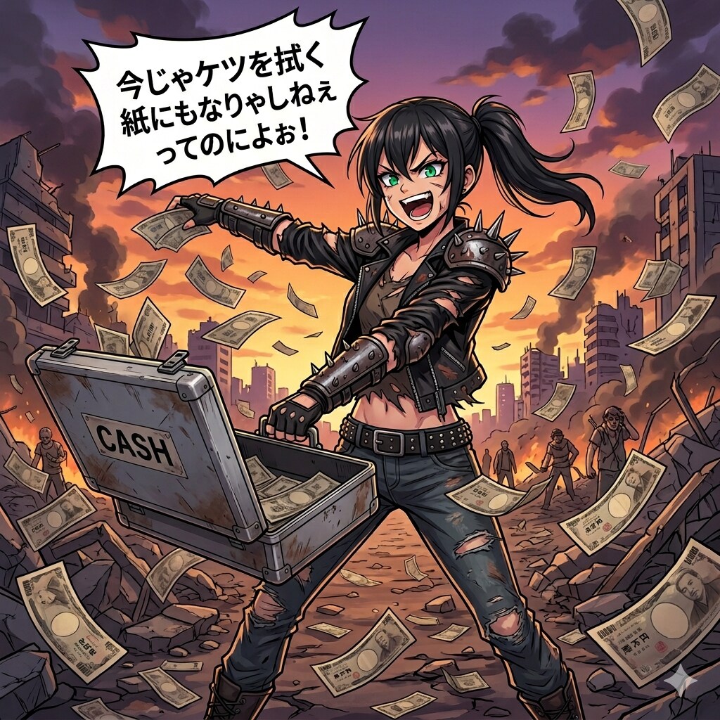 ケツ拭く紙にもなりゃしねえ
