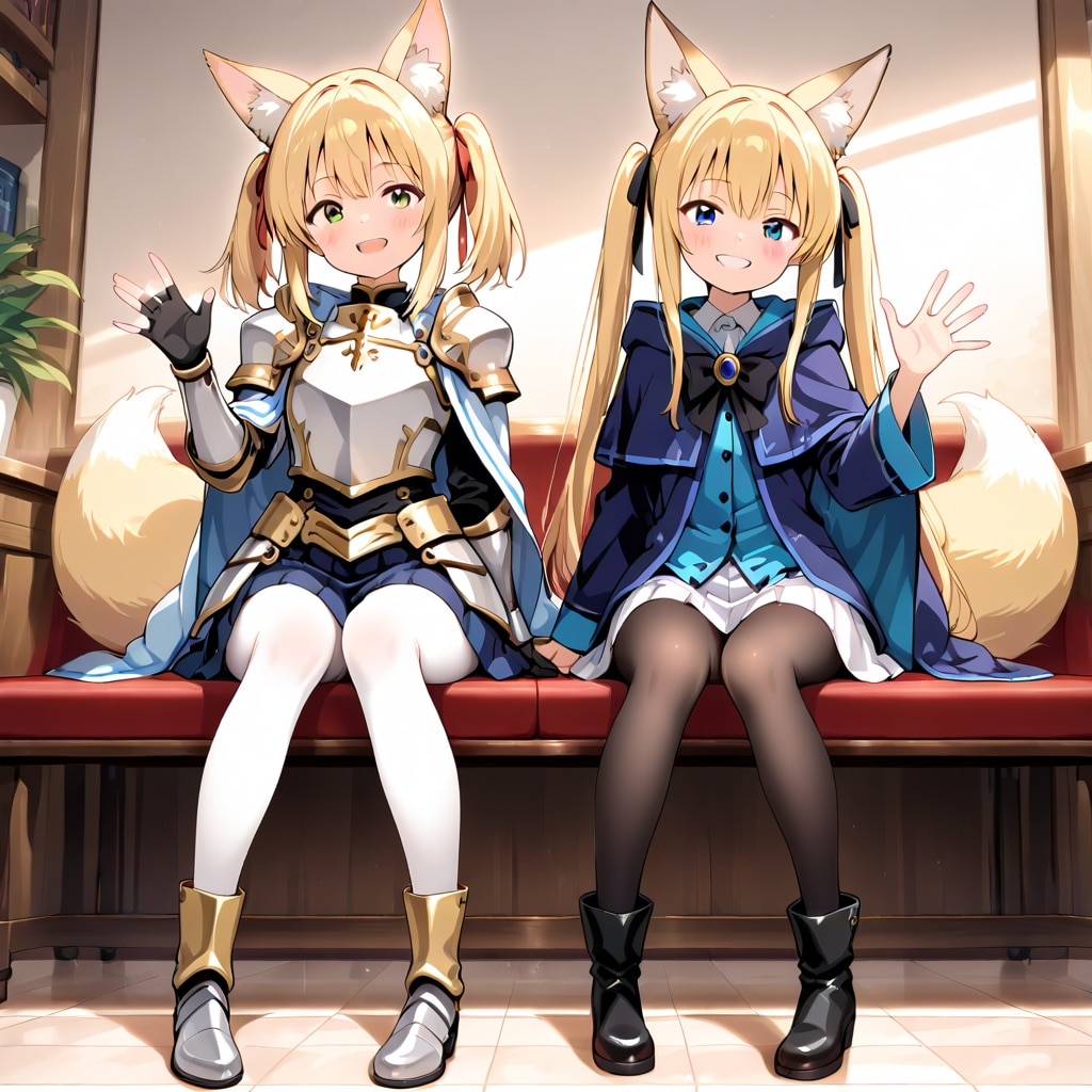 ギルドで休憩中（聖騎士＋魔法使い）