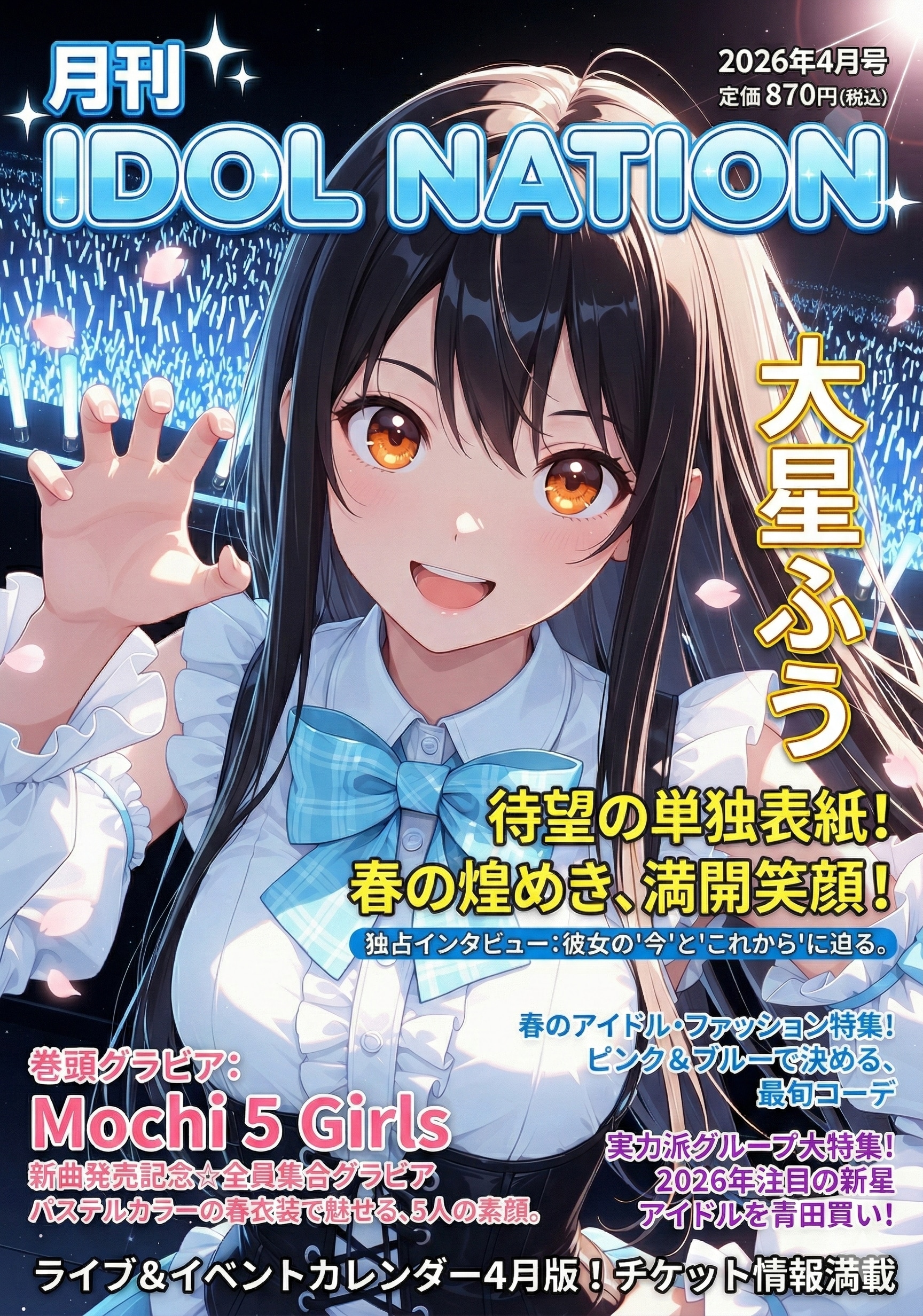 アイドル雑誌「月刊 IDOL NATION」 | の人気AIイラスト・グラビア