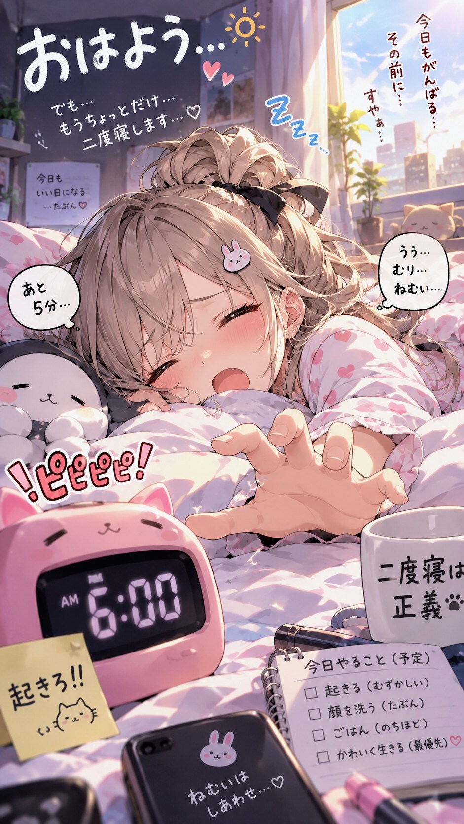 おはよう二度寝 | の人気AIイラスト・グラビア