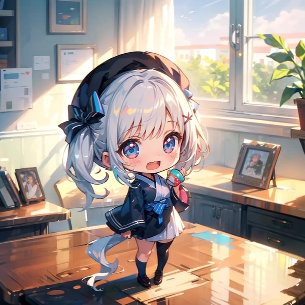 帽子と、浴衣のちびちゃん。