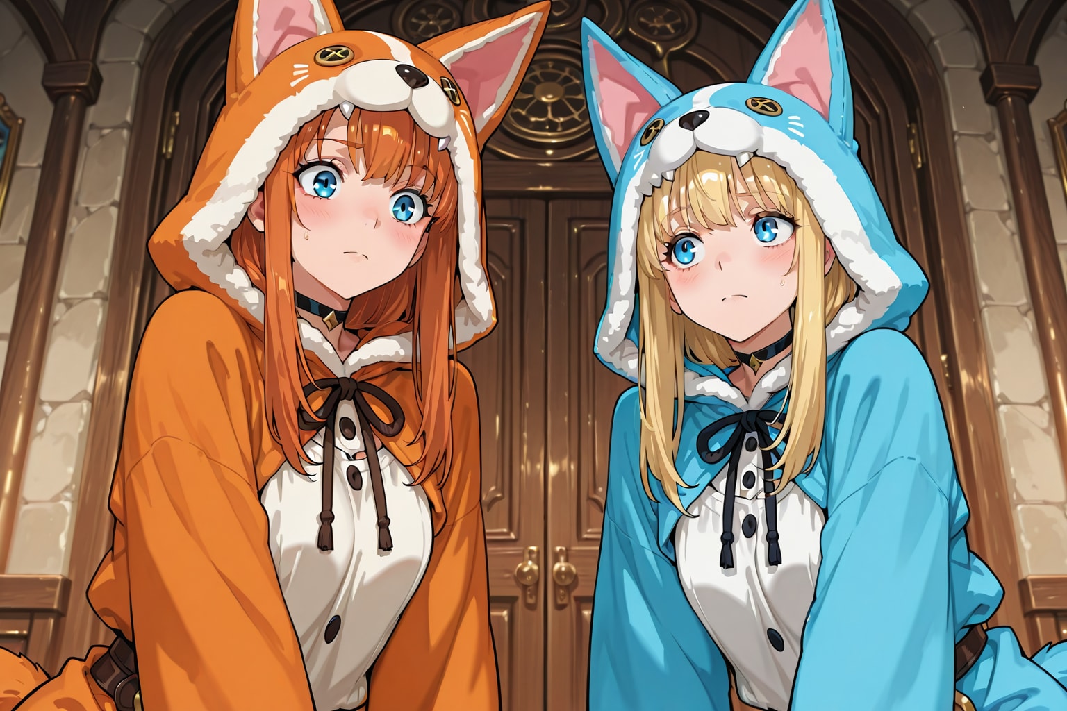 【All0403d3】きぐるみパーティ冒険者ギルドに登録する（モデル: ECHIDNA） | の人気AIイラスト・グラビア