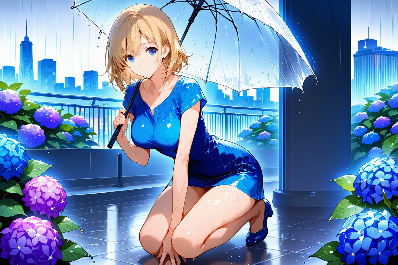 雨の日の金髪さん2
