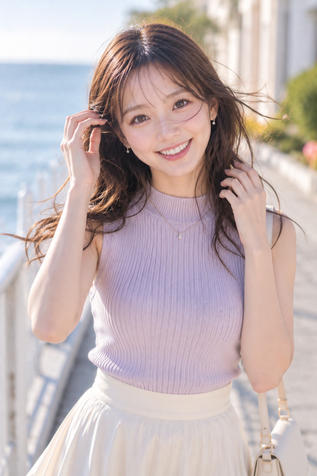 ポートレート練習（ノースリーブニット）