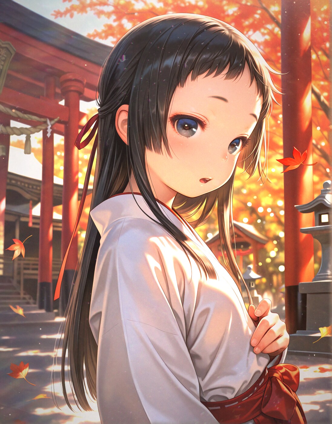 ぱっつんおでこ巫女ちゃん