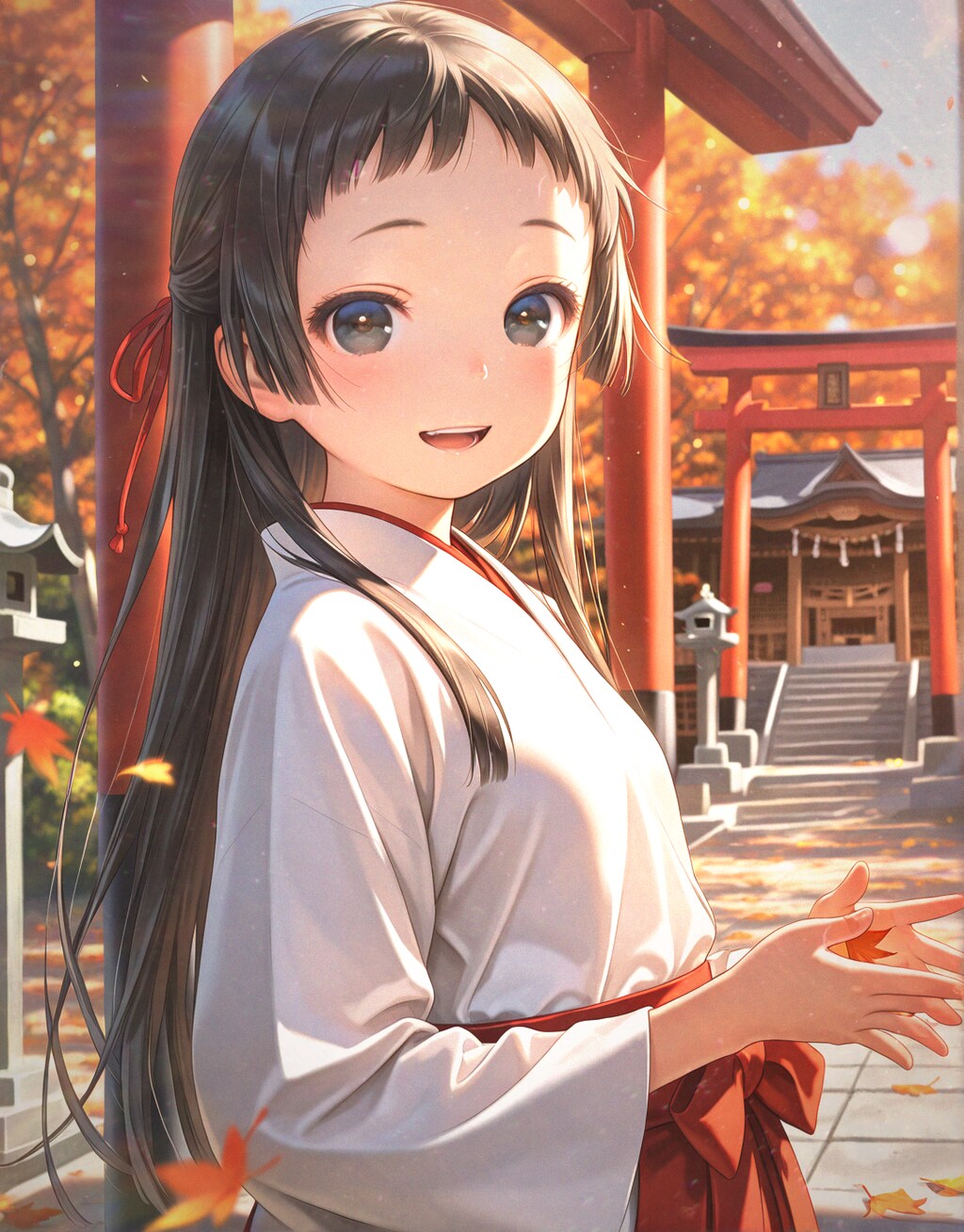 ぱっつんおでこ巫女ちゃん